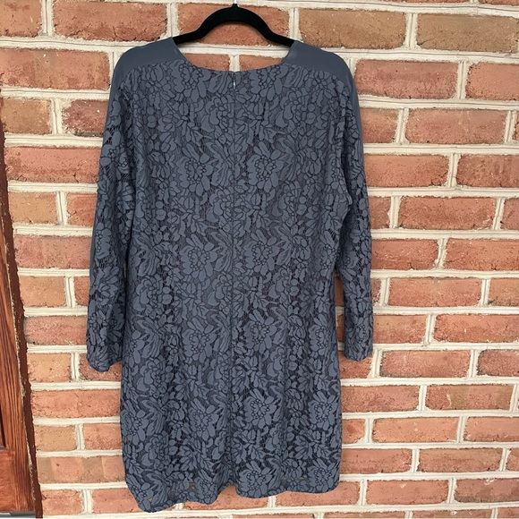 Sexy floral lace dress with modest cut. Size 12 Madewell - Picture 6 of 12